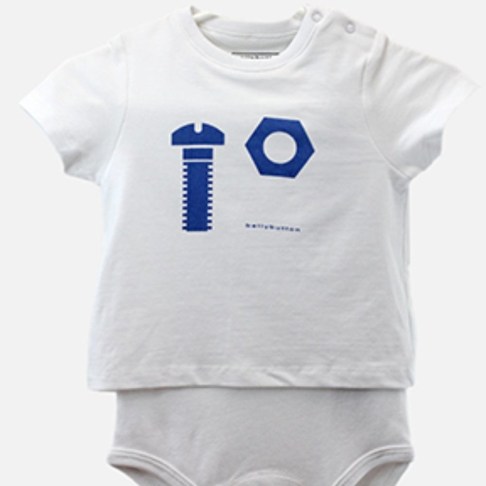 Belly Button White Bodysuit